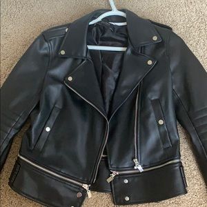 Faux leather jacket